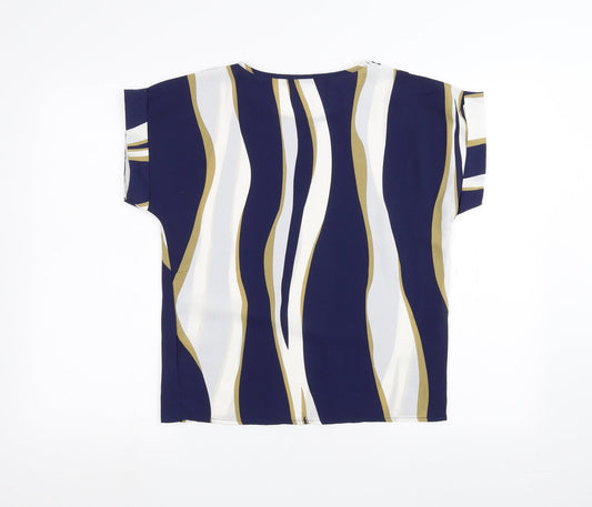 SheIn Womens Blue Basic T-Shirt Size XS