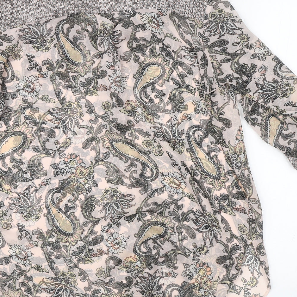 Womens UK Size 14 Dorothy Perkins Pink Basic Blouse