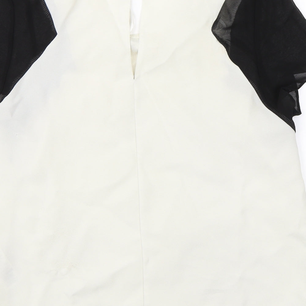 Miss Selfridge Womens White Basic Blouse Size 6