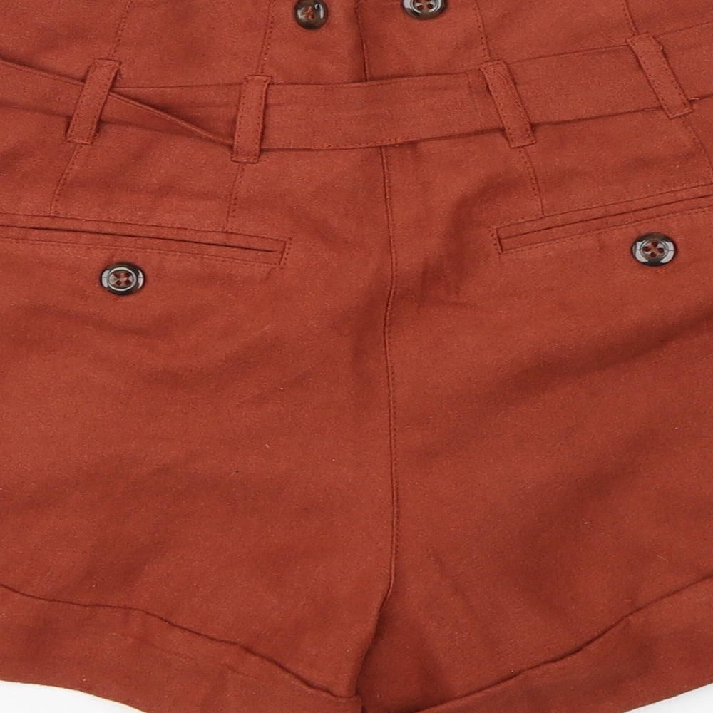 Miss Selfridge Womens Red Hot Pants Shorts Size 6