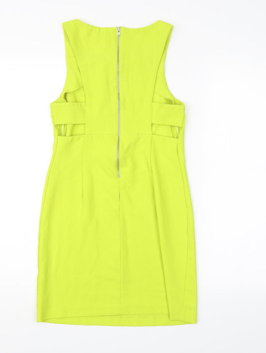 Miss Selfridge Womens Green Pencil Dress Size 6