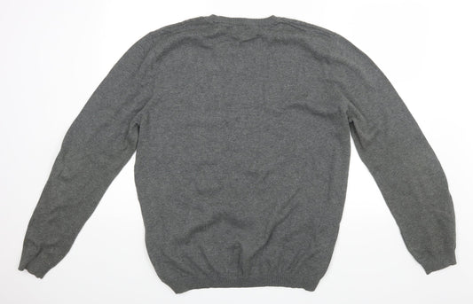 ASOS Mens Grey Pullover Jumper Size 2XL