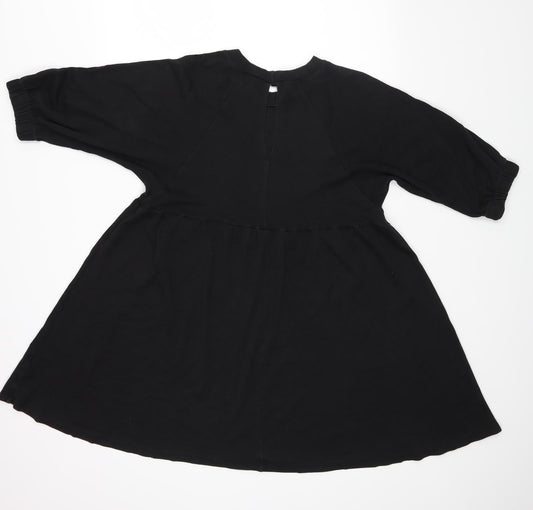 ASOS Womens Black Rayon A-Line Size 10
