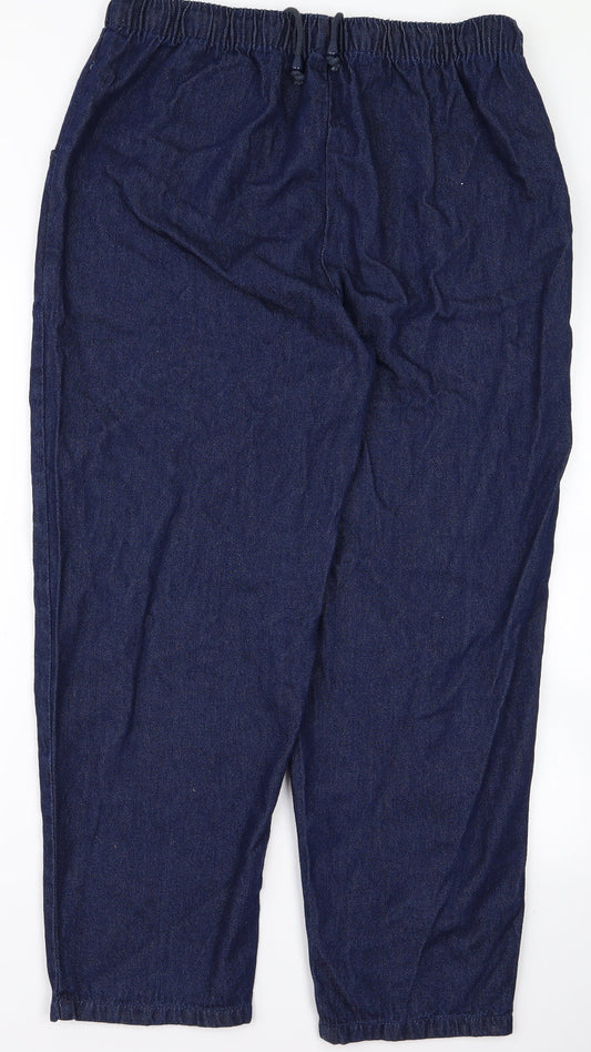 Being casual Womens Blue Jogger Trousers Size 32 L25 in