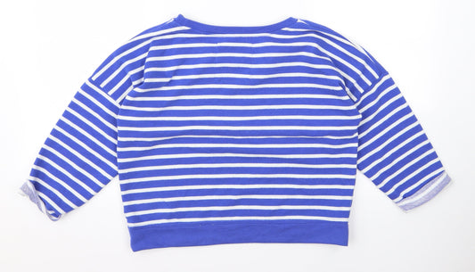 Atmosphere Womens Blue Striped Pullover Jumper Size 10