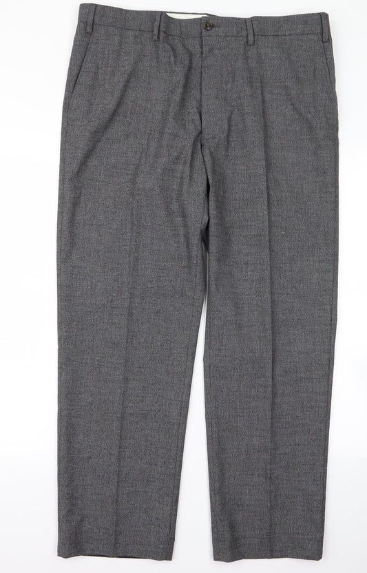 Womens UK Size 38 m&s Regular Fit Grey Trousers