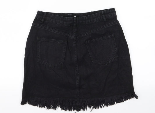 misguided Womens Black Denim Straight & Pencil Set Size 10