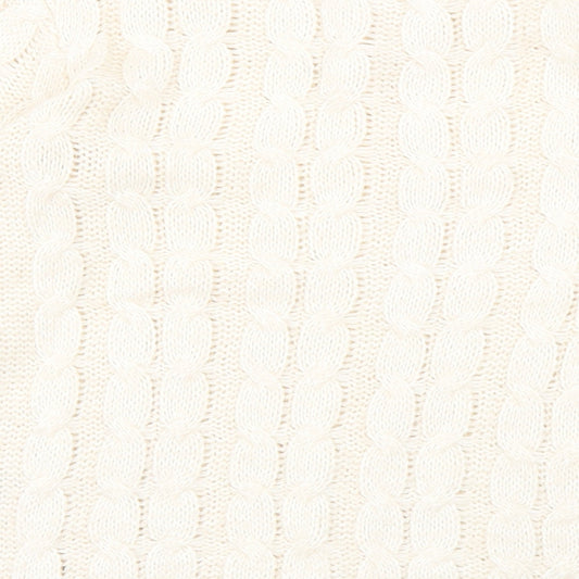 Miss Selfridge Womens White Pullover Jumper Size 6