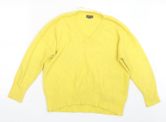 Primark Womens Yellow Knit Pullover Jumper Size 10