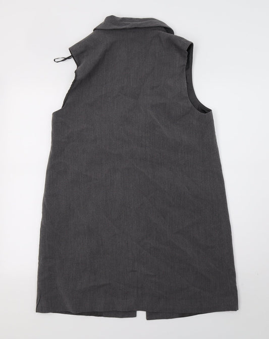Papaya Womens Grey Gilet Blazer Size 12