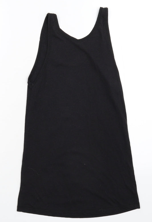 Womens UK Size 6 Atmosphere Black Basic Tank
