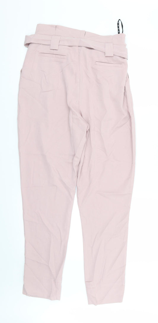 Missguided Womens Pink Trousers Size 10 L28 in