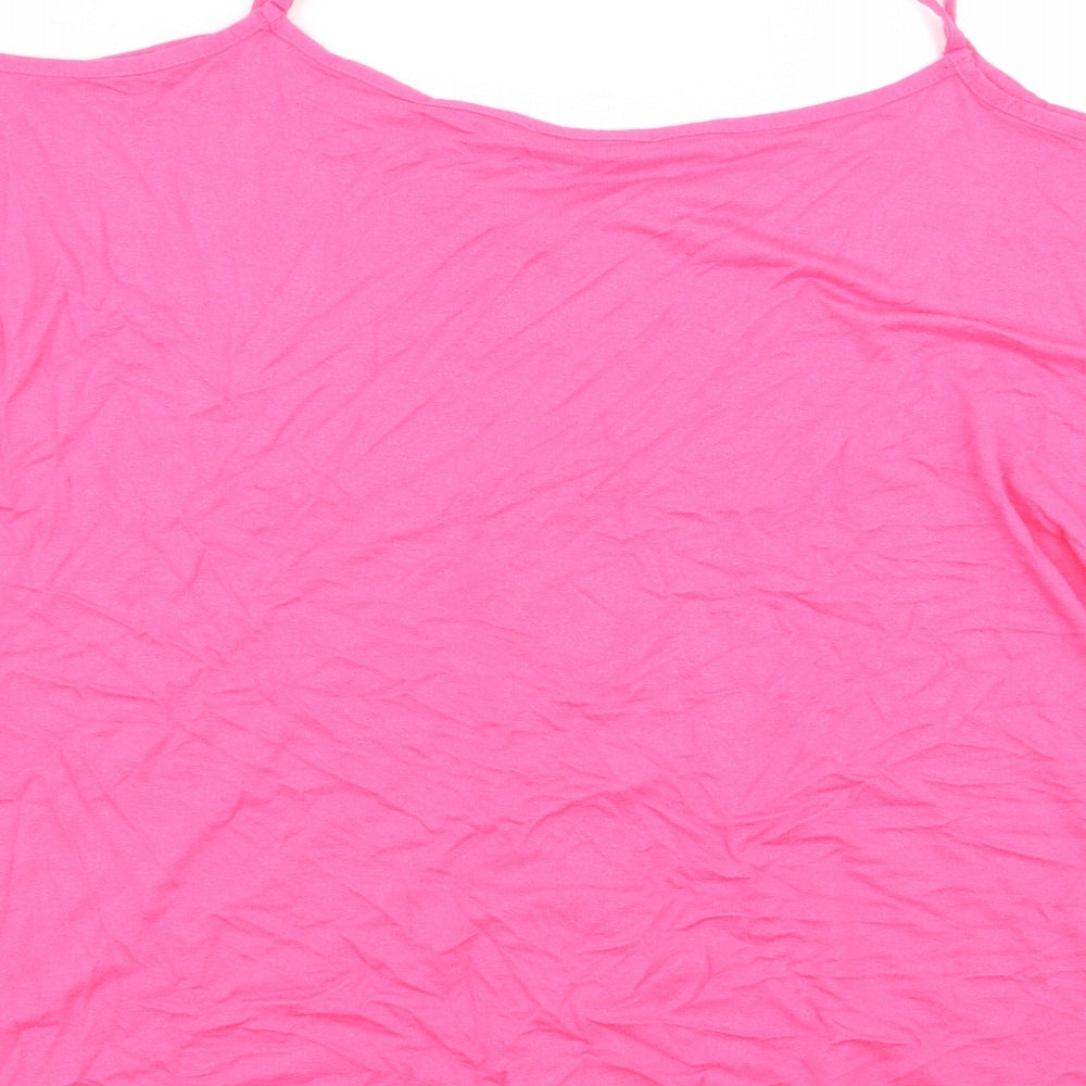 Womens UK Size 16 Asda George Pink Basic Blouse