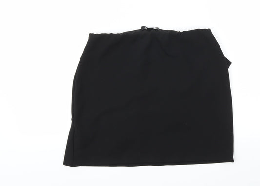 New Look Womens Black A-Line Skirt Size 12 - Stretch waistband