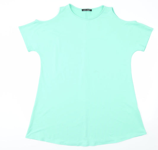 Love Label Womens Green Fit & Flare Size 12