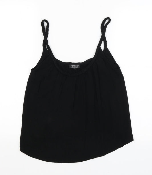 Womens UK Size 6 Boohoo Black Camisole Tank