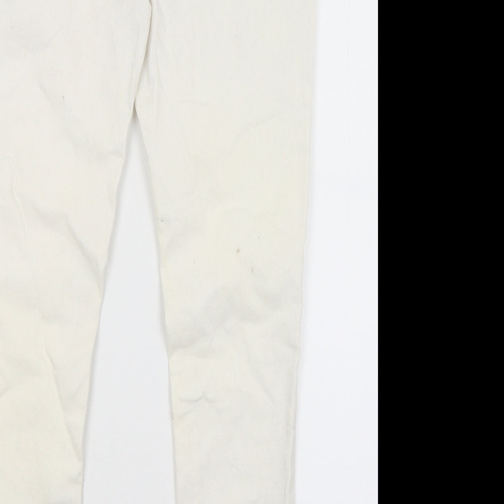 Parisian Womens White Straight Jeans Size 14 L26.5 in