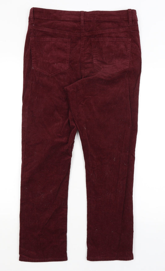 George Womens Red Trousers Size 12 L25.5 in