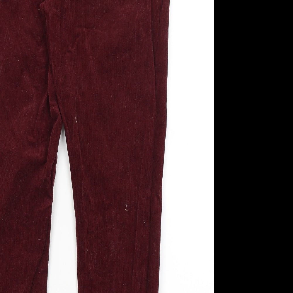 George Womens Red Trousers Size 12 L25.5 in