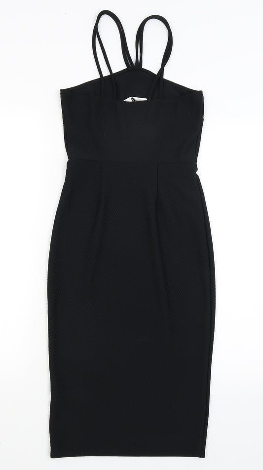 Oh My Love Womens Black Bodycon Size S