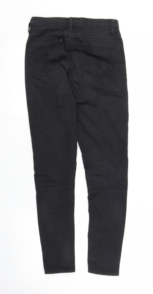 Topshop Womens Black Skinny Jeans Size 26 in L25 in