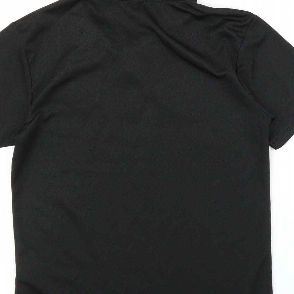 Just Cool Boys Black Basic T-Shirt Size 10 Years - Football