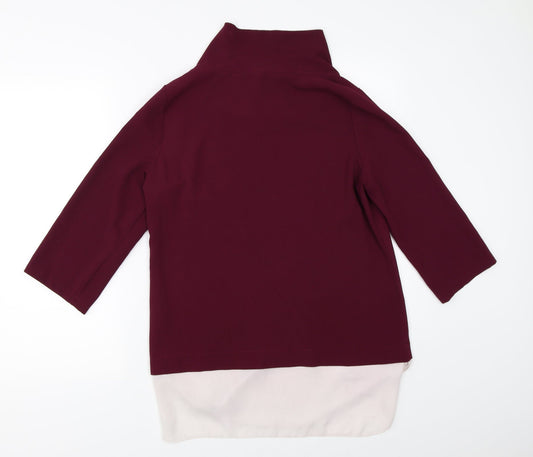 Atmosphere Womens Purple Basic Blouse Size 10