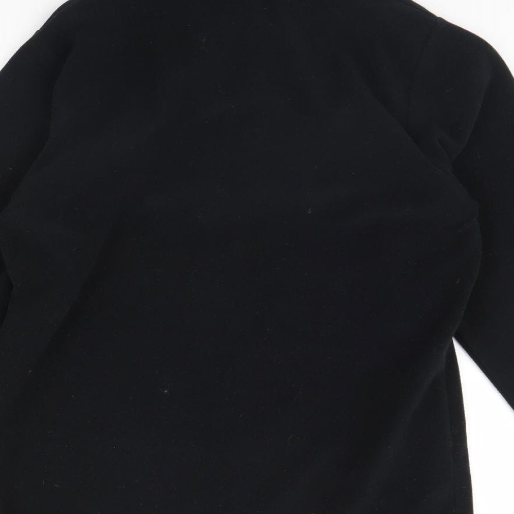 F.lli Campagnolo Mens Black Fleece Henley Jumper Size M