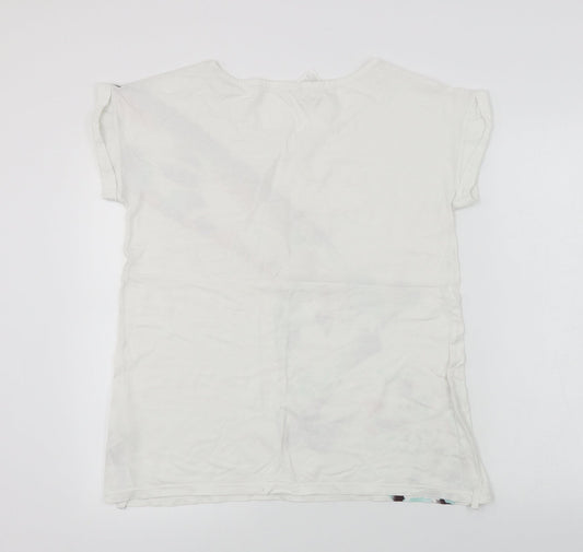 Avon Womens White Basic T-Shirt Size 10