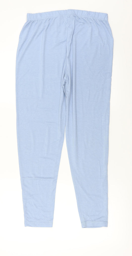 Womens UK Size 12 Boohoo Regular Fit Blue Trousers