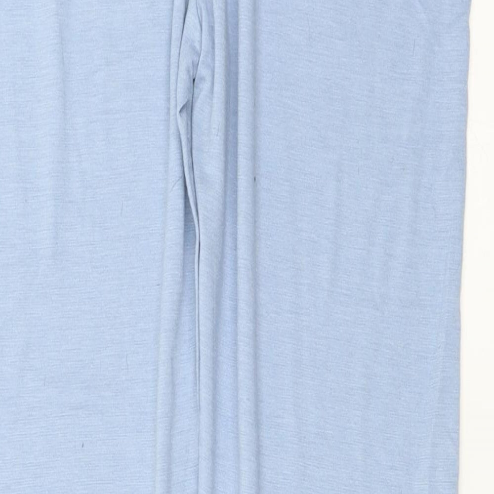 Womens UK Size 12 Boohoo Regular Fit Blue Trousers
