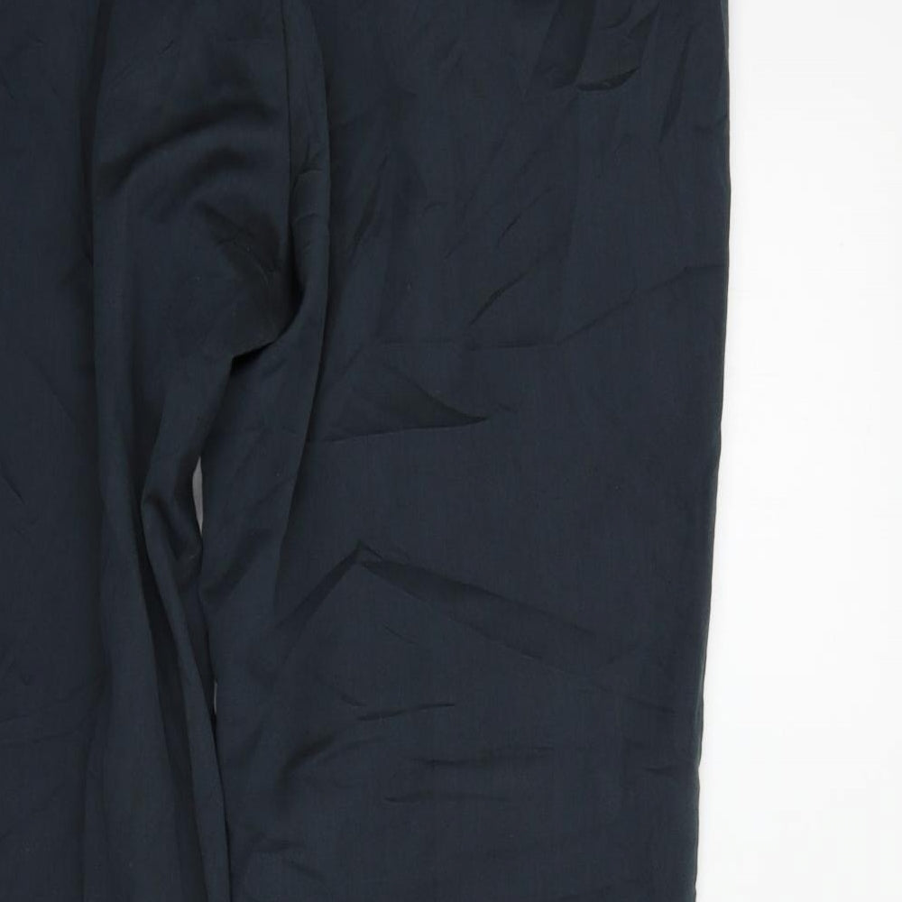 Burton Mens Black Trousers Size 36 in L27 in