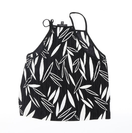 Womens UK Size 10 Topshop Black Camisole Blouse