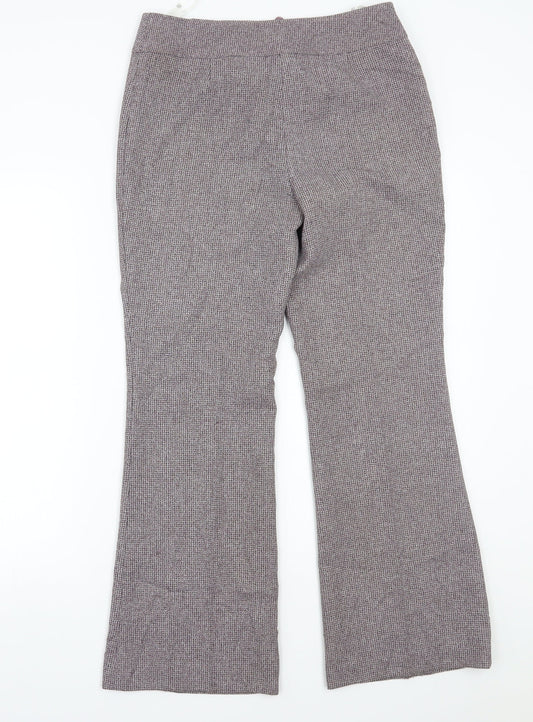 Womens UK Size 10 NEXT Regular Fit Purple Trousers