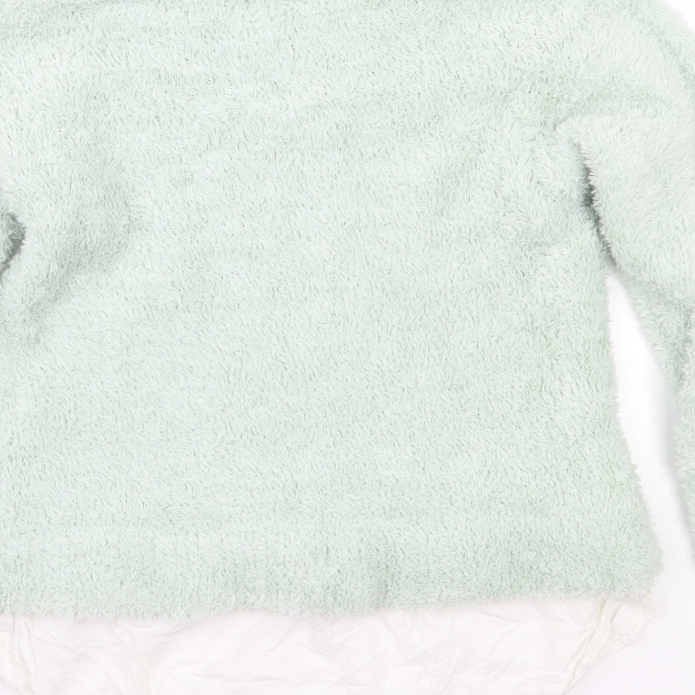 H&M Girls Green Pullover Jumper Size 12 Years