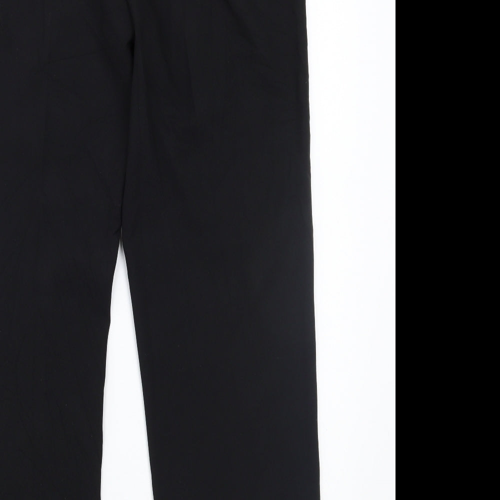 Womens UK Size 14 Marks and Spencer Regular Fit Black Trousers