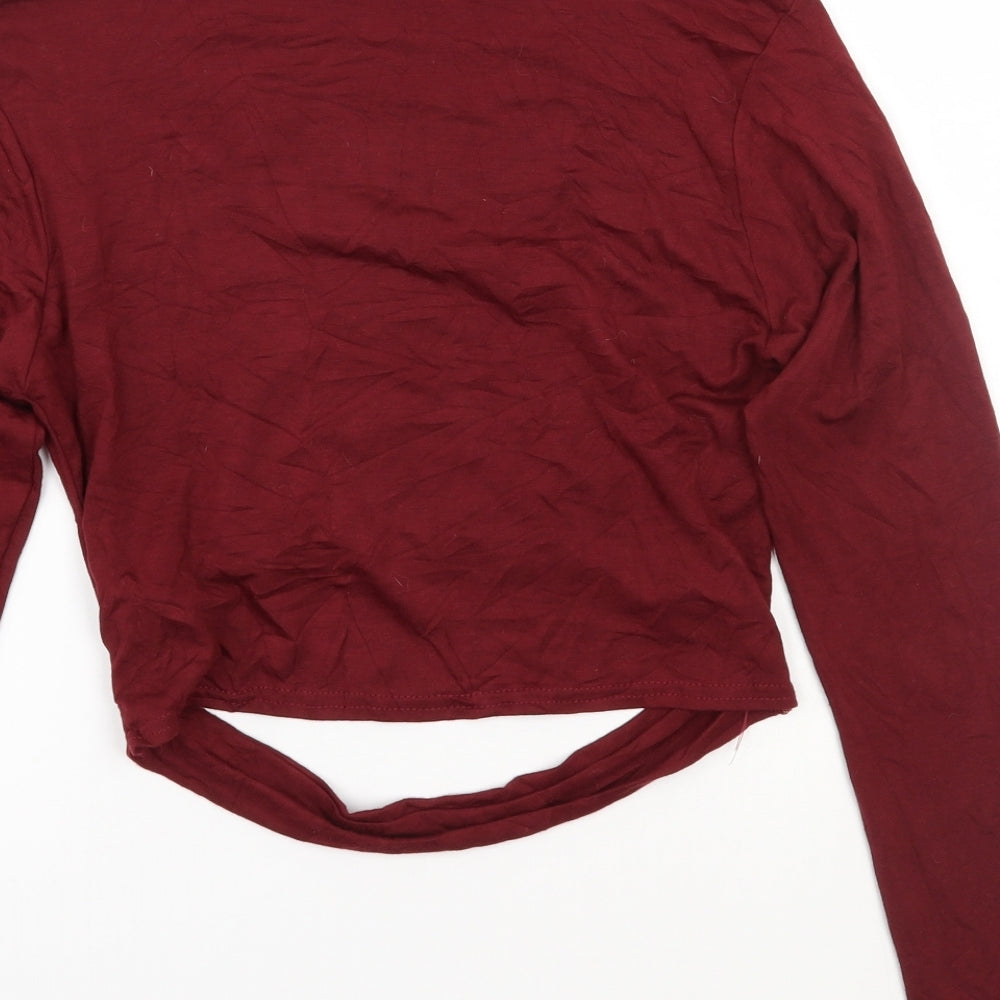 Womens UK Size 10 Pretty little thing Red Basic T-Shirt