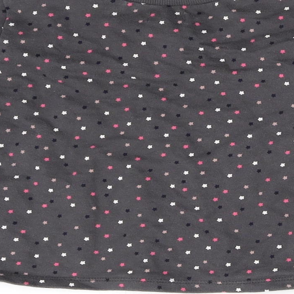 NEXT Girls Grey Geometric Basic T-Shirt Size 2-3 Years
