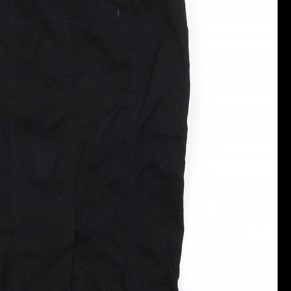 Miss Selfridge Womens Black Straight & Pencil Skirt Size 8