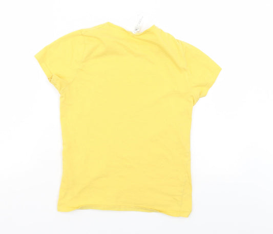 B&C Womens Yellow Basic T-Shirt Size M