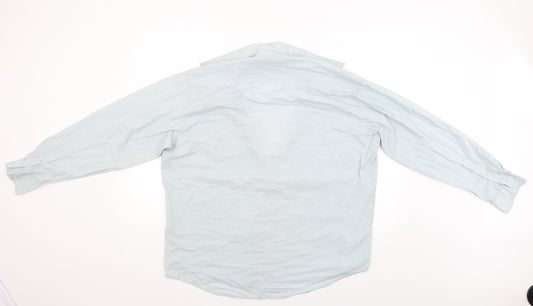 Roys Mens Green Button-Up Size 17