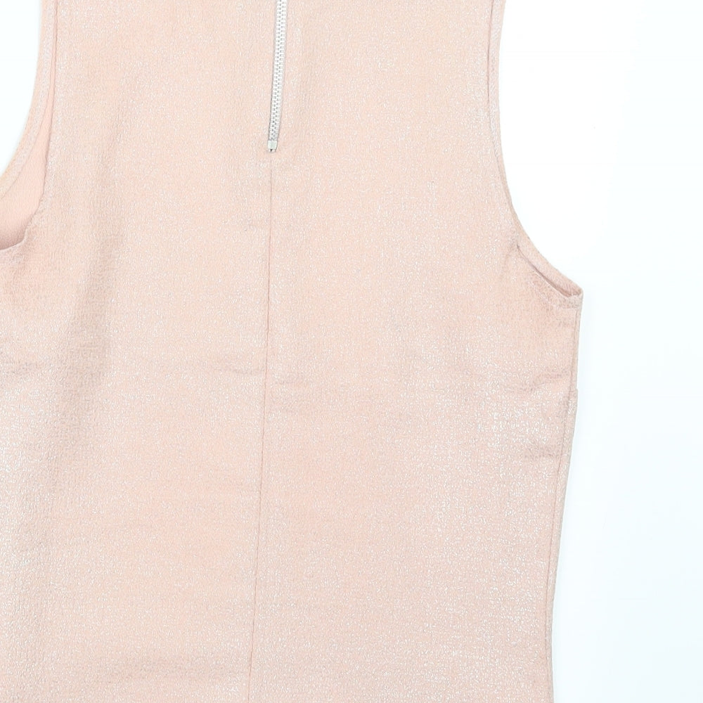 Womens UK Size 14 Dorothy Perkins Pink Basic Blouse