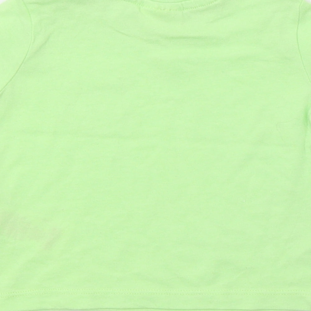 F&F Baby Green Jersey Basic T-Shirt Size 0-3 Months