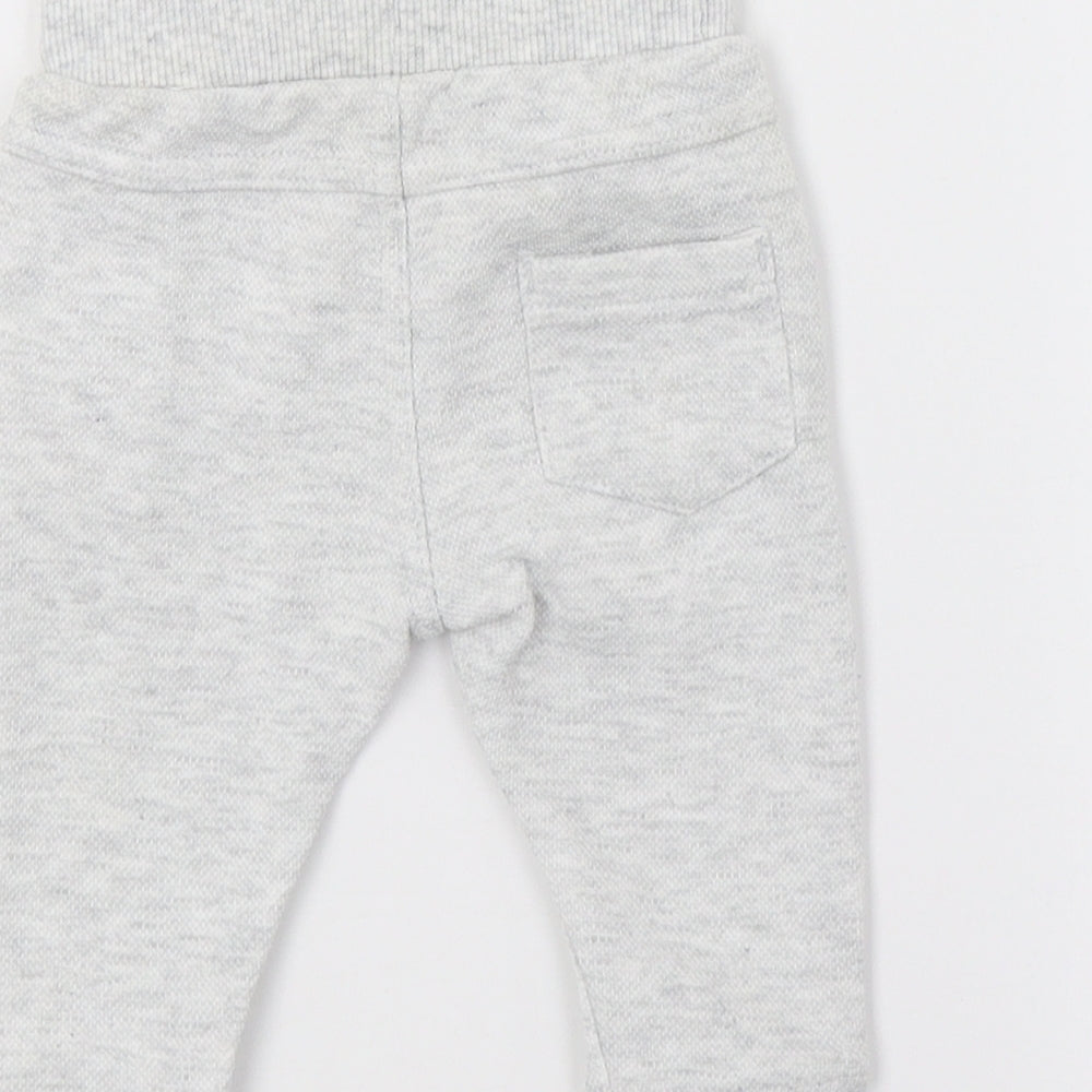 F&F Baby Grey Jersey Jogger Trousers Size 0-3 Months