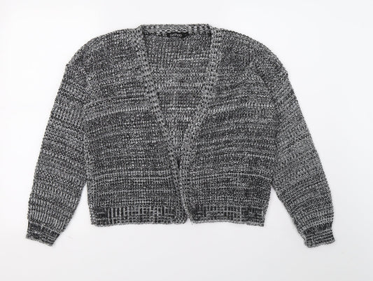 Boohoo Womens Grey Knit Cardigan Jumper Size M