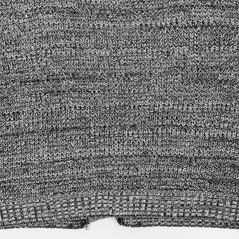 Boohoo Womens Grey Knit Cardigan Jumper Size M