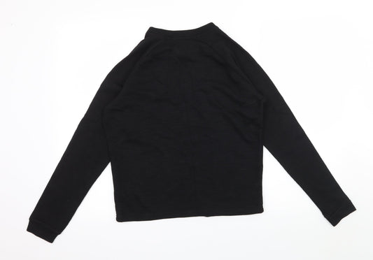 Womens UK Size 10 ASOS Black Basic T-Shirt
