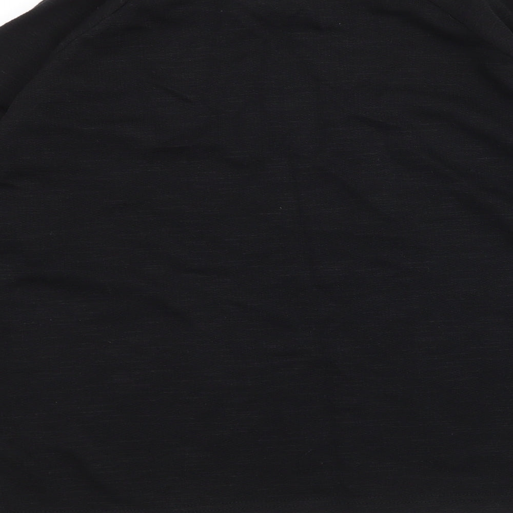 Womens UK Size 10 ASOS Black Basic T-Shirt