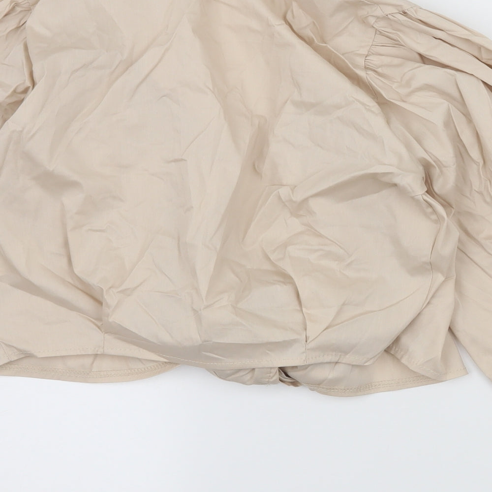 I SAW IT FIRST Womens Beige Basic Blouse Size 6