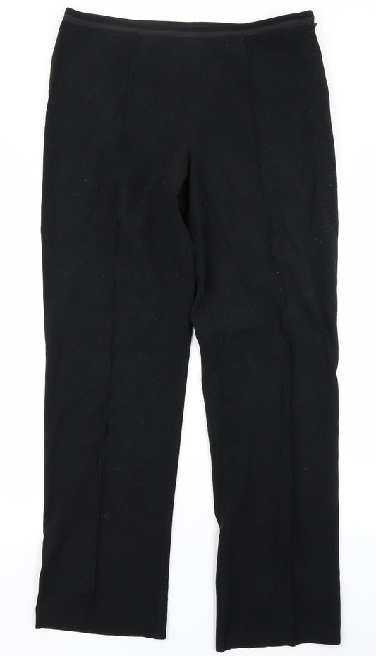 Womens UK Size 12 Marks & Spencer Regular Fit Rain Trousers Black Trousers